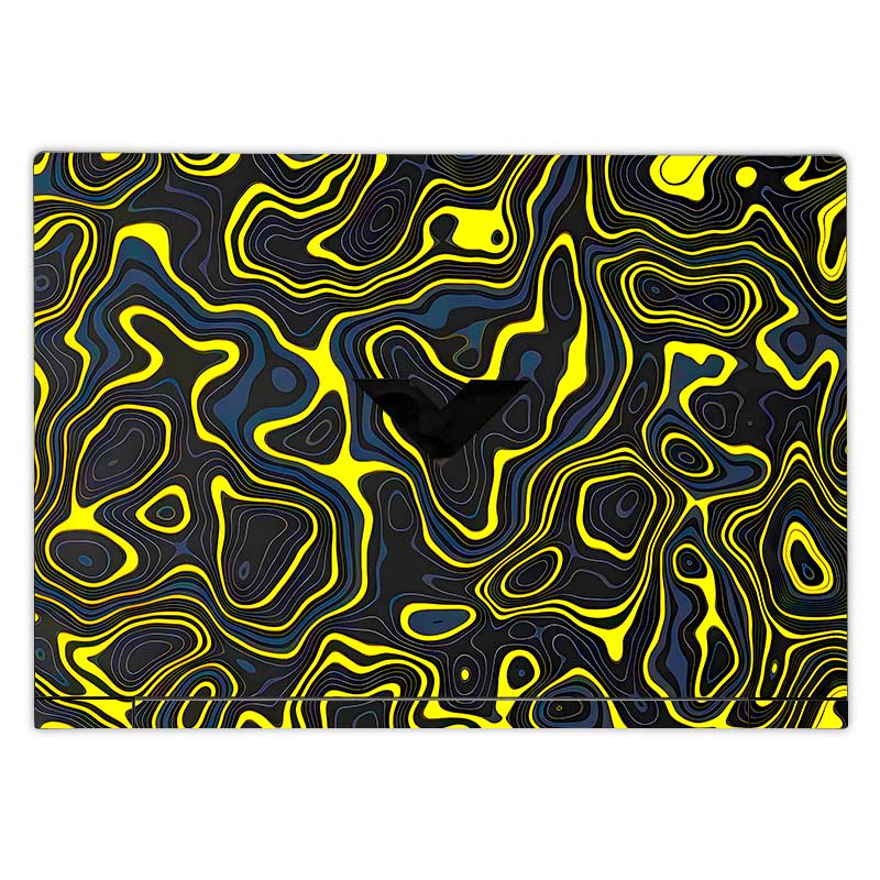 Neon Lava Contours HP Victus Laptop Skin