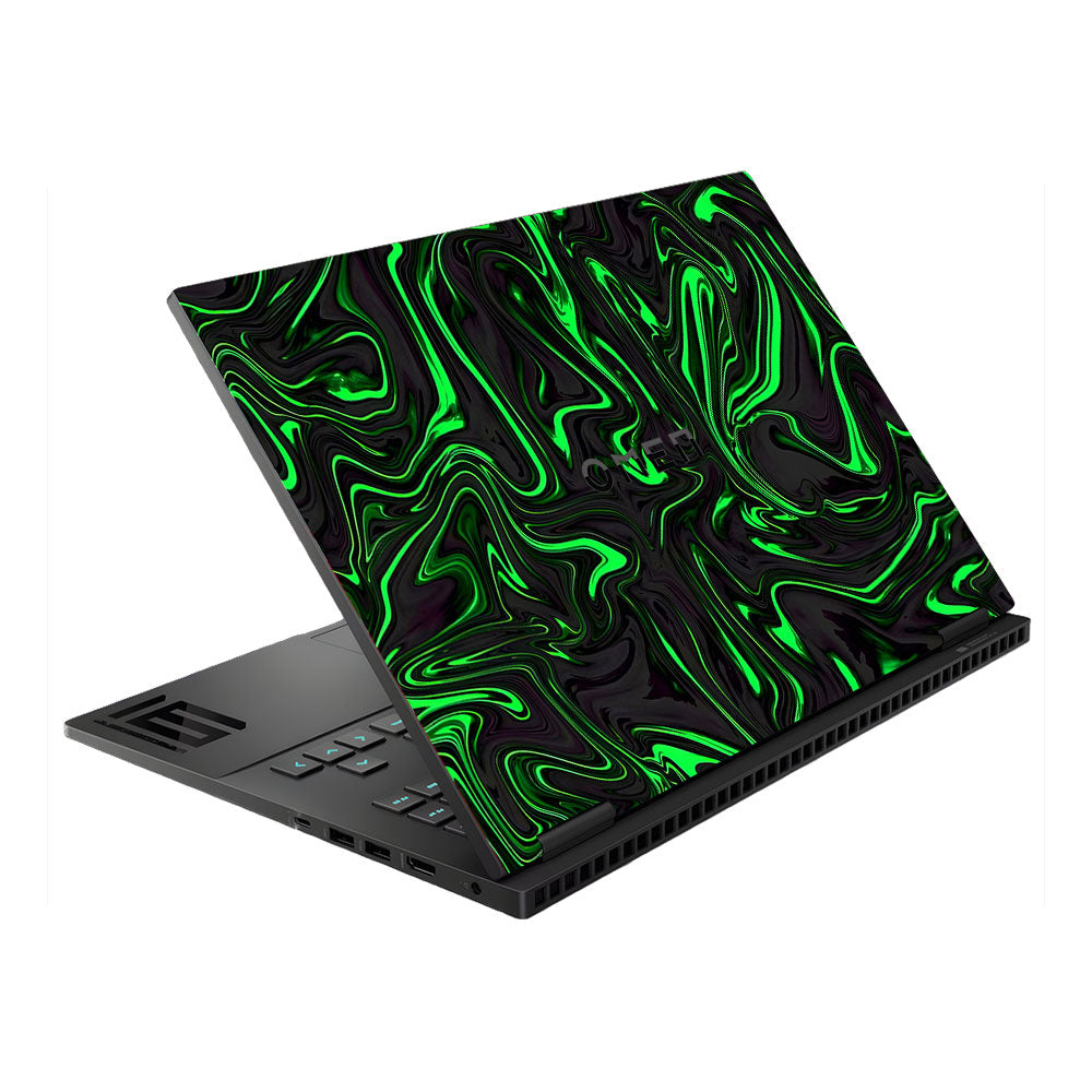 Neon Green Marble HP Omen Gaming 16 Laptop Skin