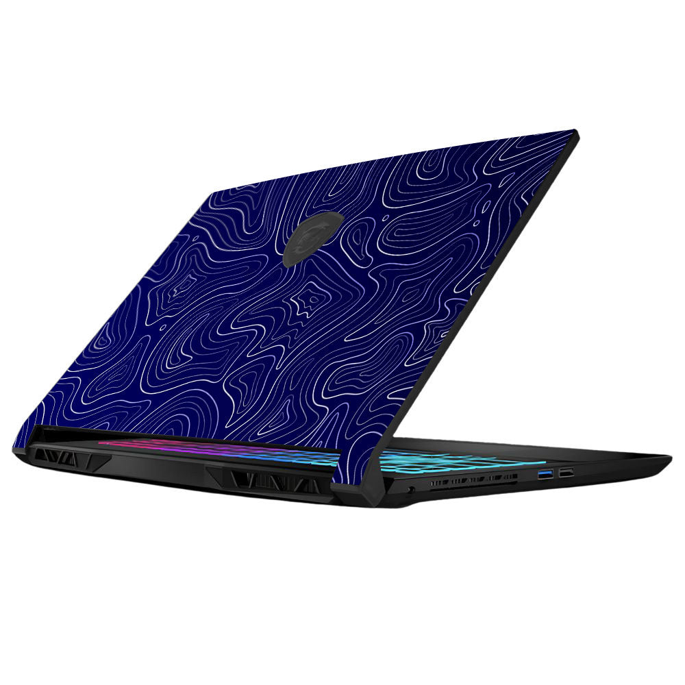 Deep Blue Contour Depths MSI Katana 15 B13V Laptop Skin