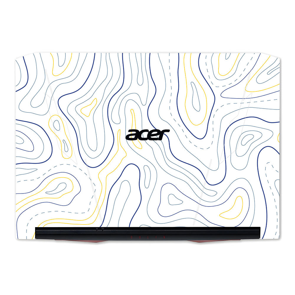 Minimalist Colorful Contours Acer Nitro 5 AN515 45, 55, 57 Laptop Skin