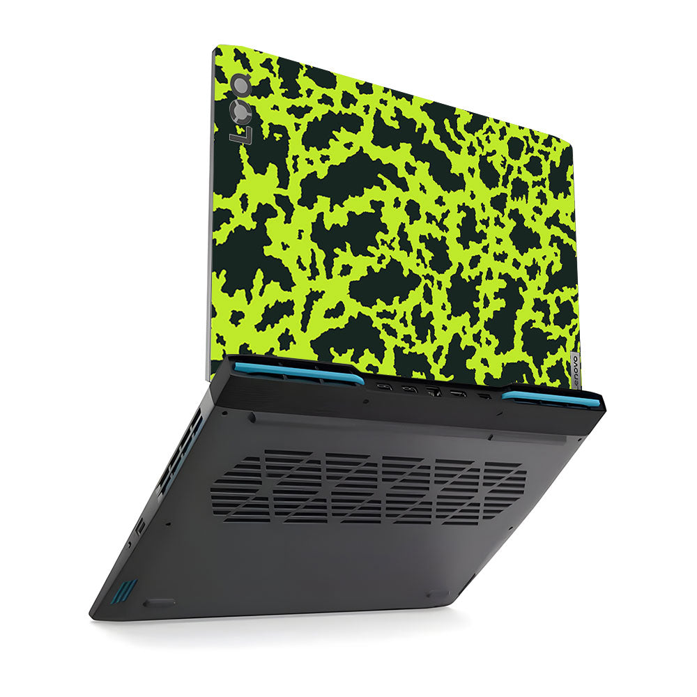 Neon Green Splatter Lenovo LOQ 2023 Laptop Skin