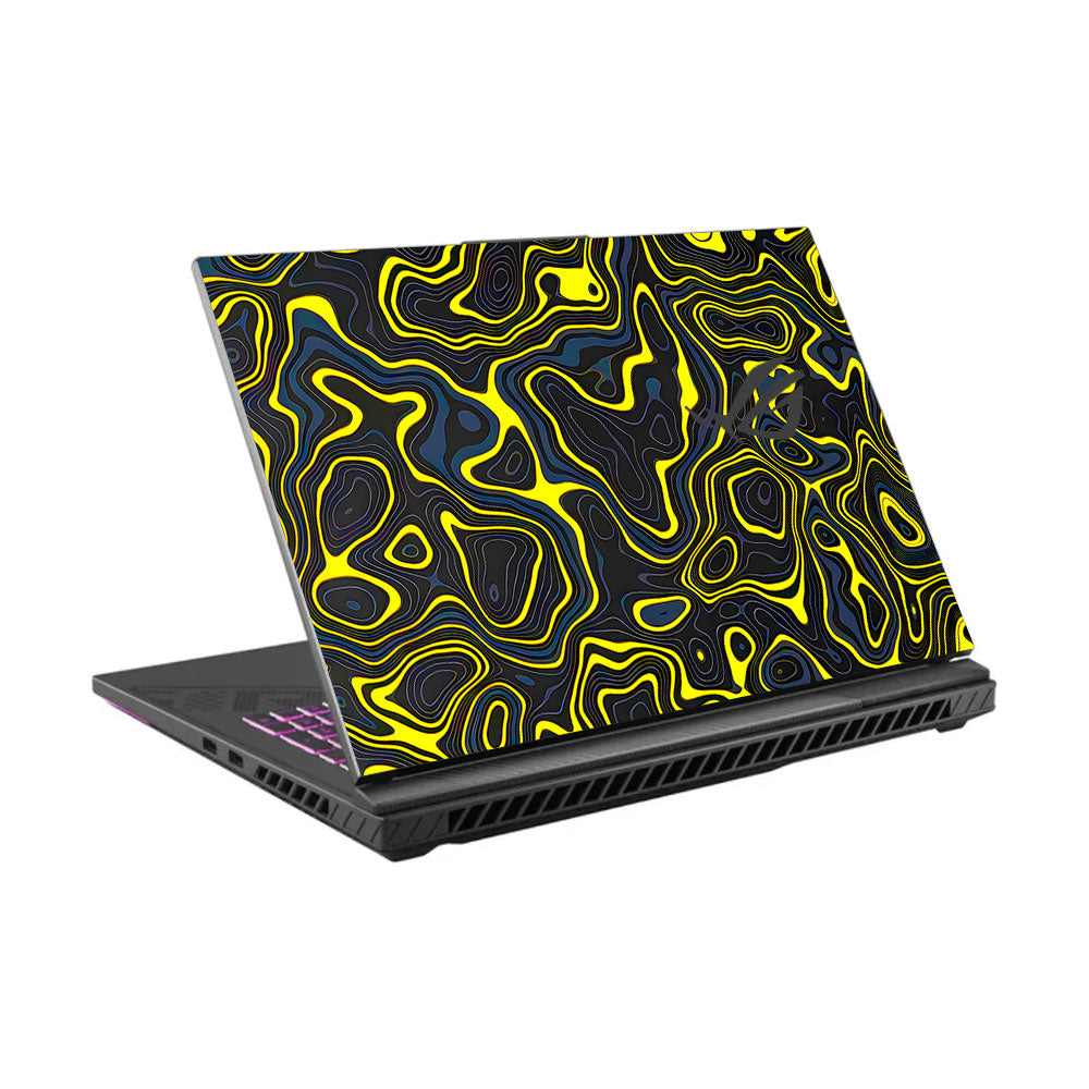 Neon Lava Contours Asus ROG Strix G16 G614J Laptop Skin