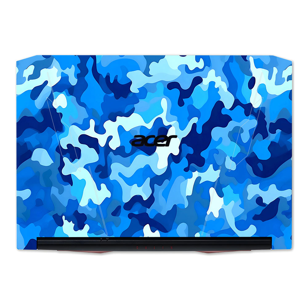 Arctic Blue Camo Pattern Acer Nitro 5 AN515 45, 55, 57 Laptop Skin