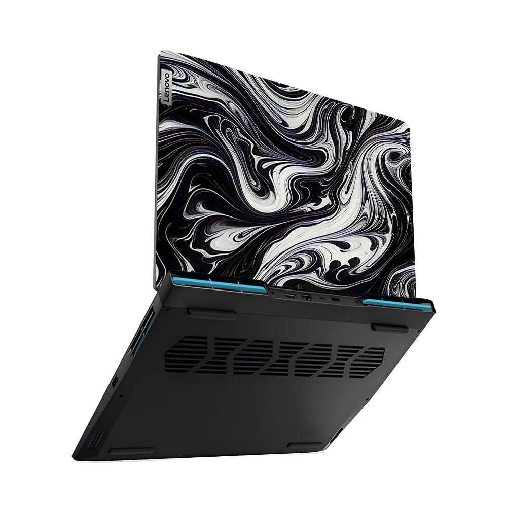 Black and White Marble IdeaPad Gaming 3 15ARH7 and 15IAH7 Laptop Skin