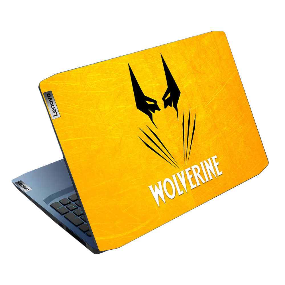 Wolverine with Yellow Background Lenovo Ideapad Gaming 3 15ARH05 and 15IMH05 Laptop Skin