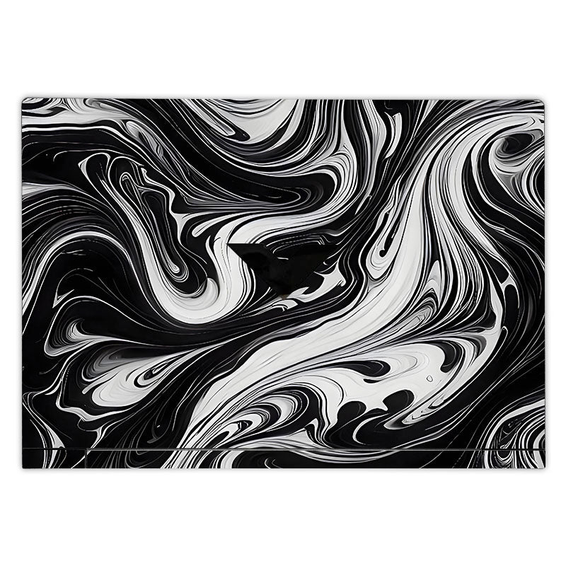 Black and White Marble HP Victus Laptop Skin