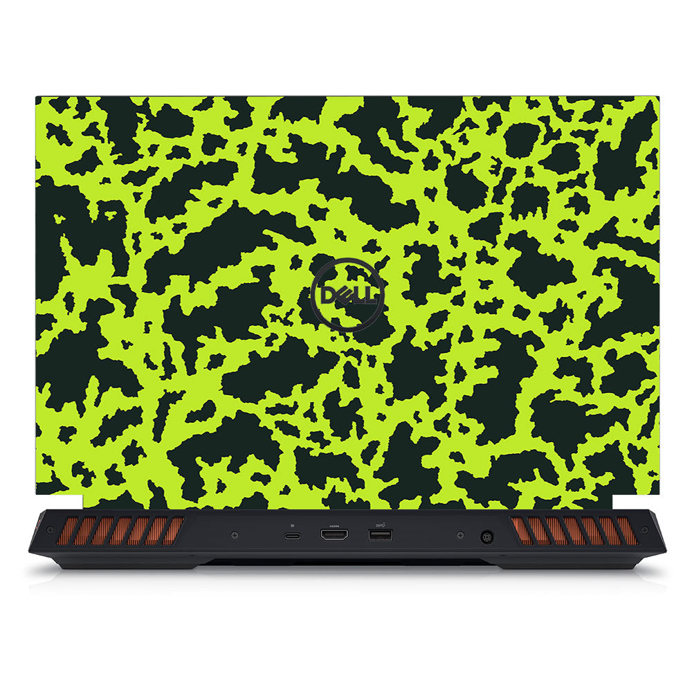 Neon Green Splatter Dell G15 5520, 5530 Laptop Skin