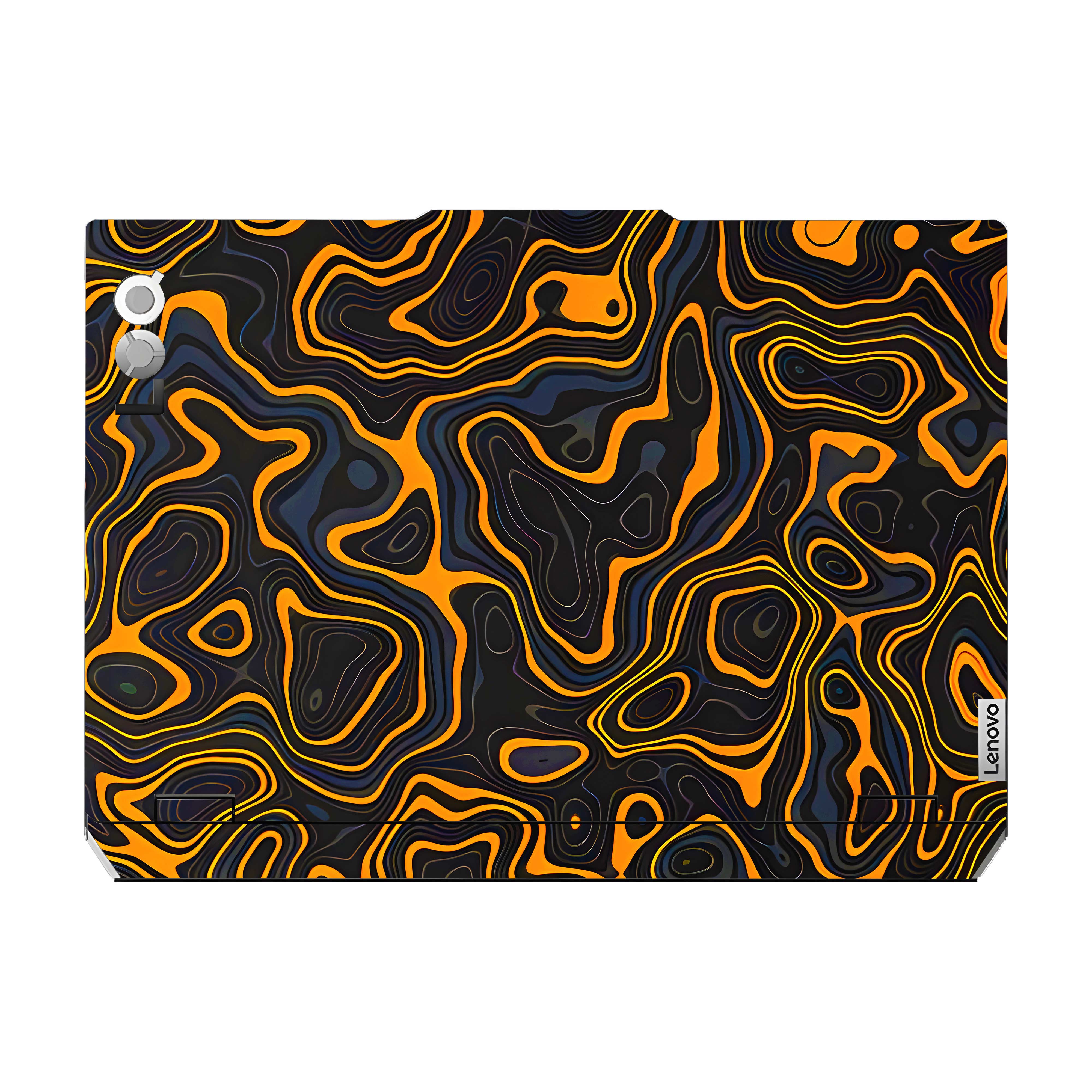 Amber Topographic Waves Lenovo LOQ 2024 Laptop Skin