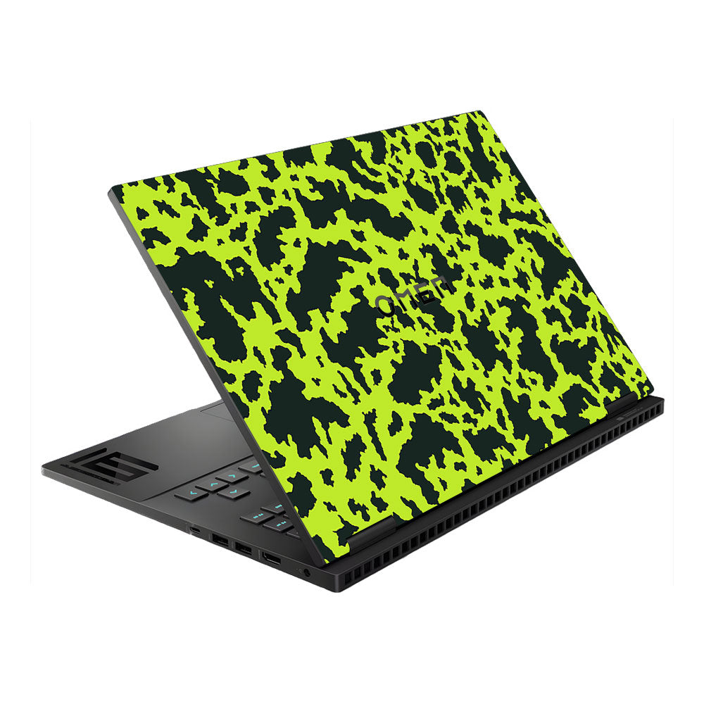 Neon Green Splatter HP Omen Gaming 16 Laptop Skin