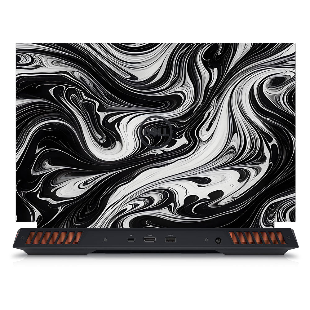 Black and White Marble Dell G15 5520, 5530 Laptop Skin