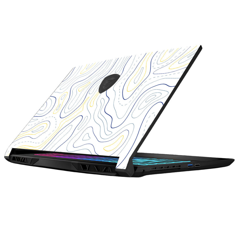 Minimalist Colorful Contours MSI Katana 15 B13V Laptop Skin