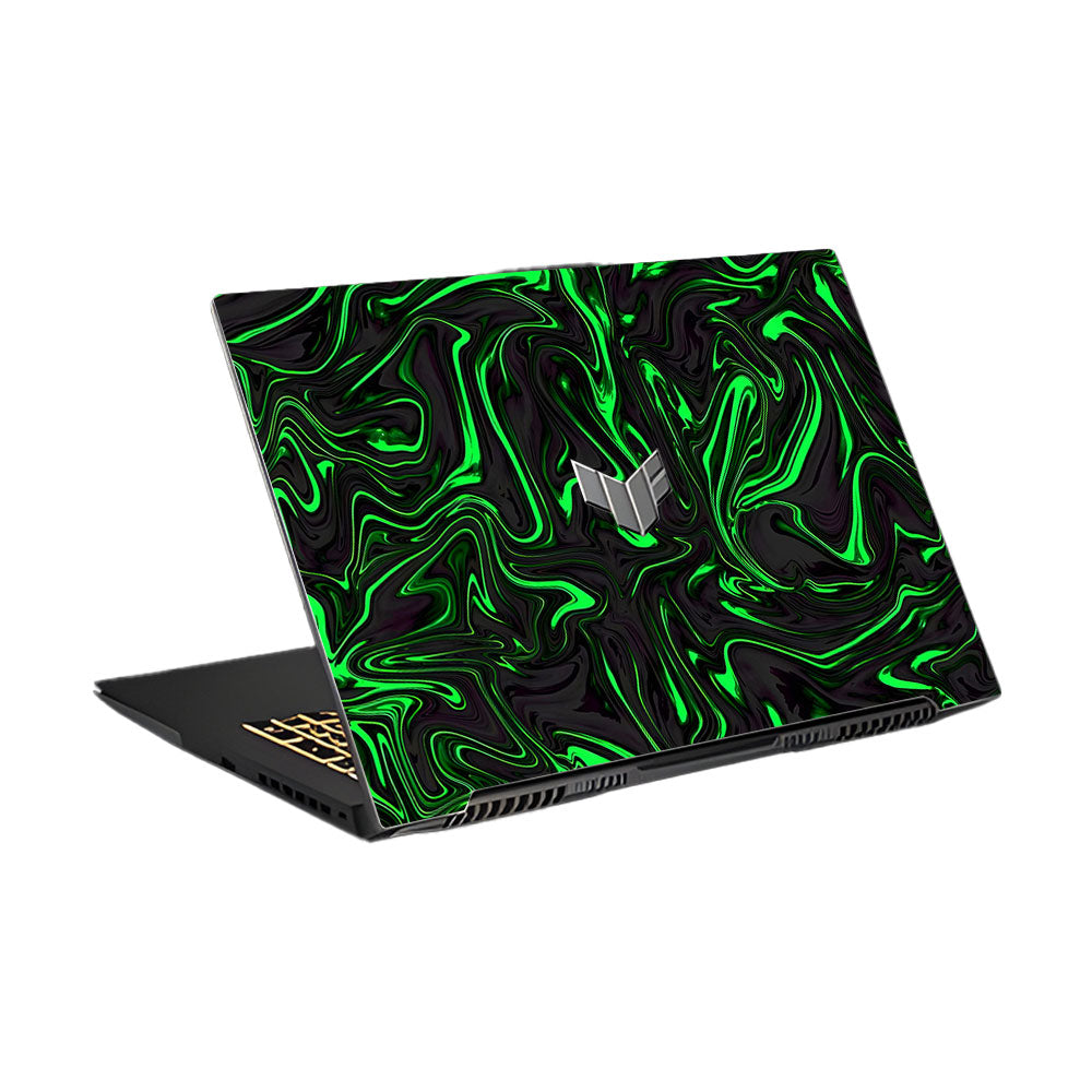 Neon Green Marble Asus TUF Gaming F17 FX707Z Laptop Skin