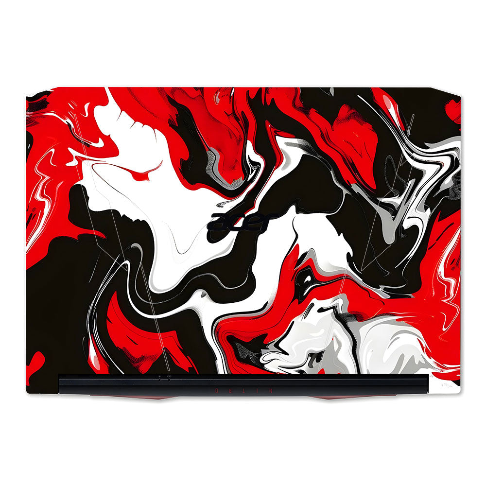 Red and White Marble Acer Nitro 5 AN515 45, 55, 57 Laptop Skin