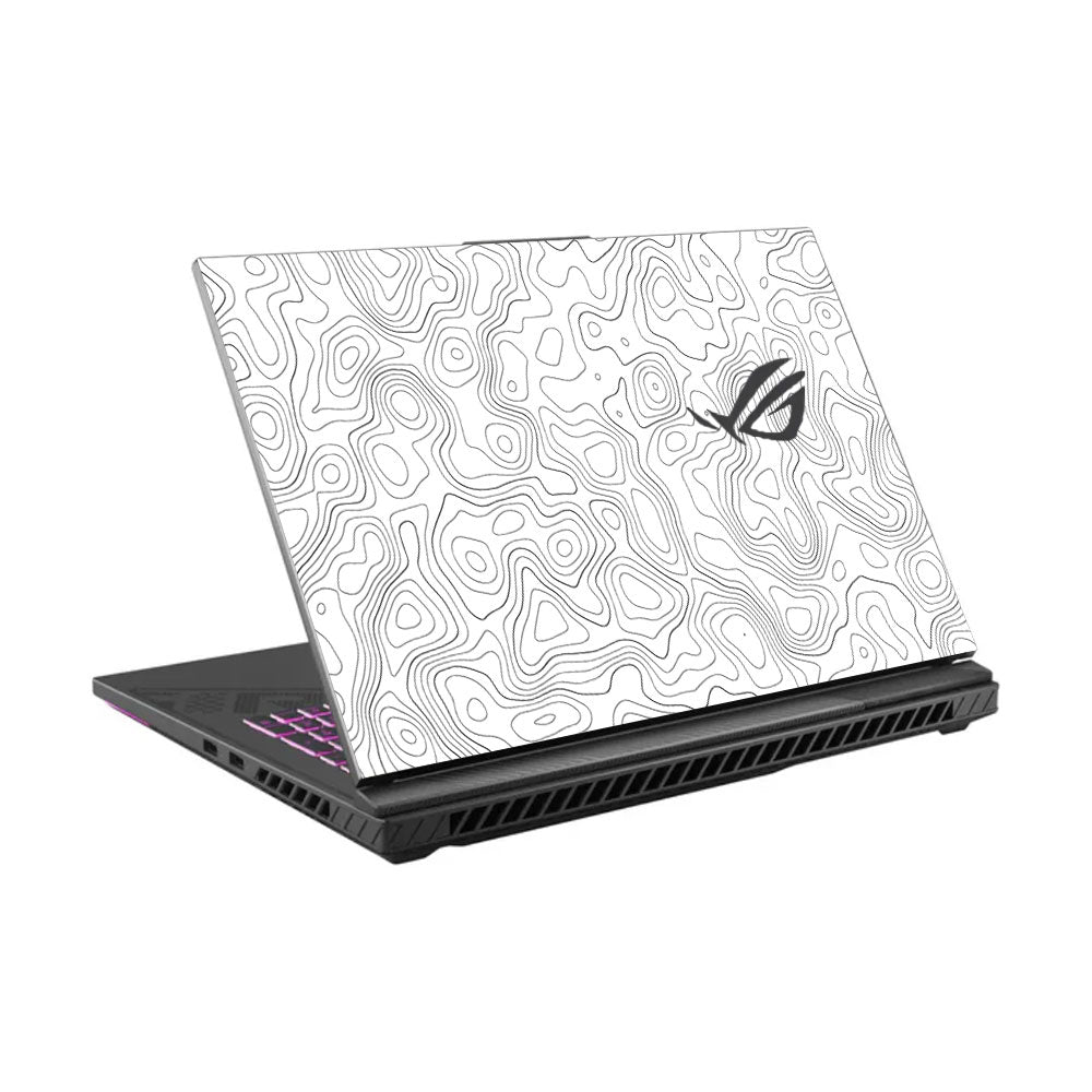 White Contour Design Asus ROG Strix G16 G614J Laptop Skin