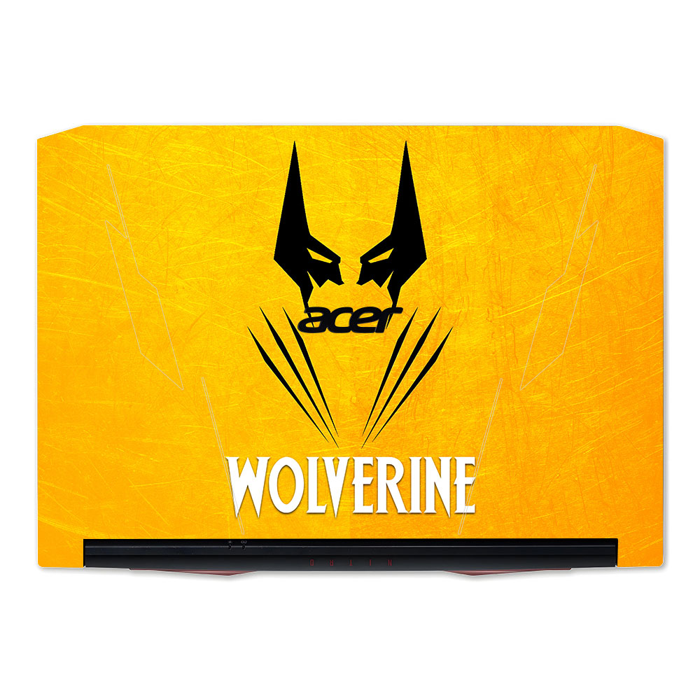 Wolverine with Yellow Background Acer Nitro 5 AN515 45, 55, 57 Laptop Skin