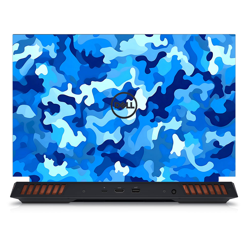 Arctic Blue Camo Pattern Dell G15 5520, 5530 Laptop Skin