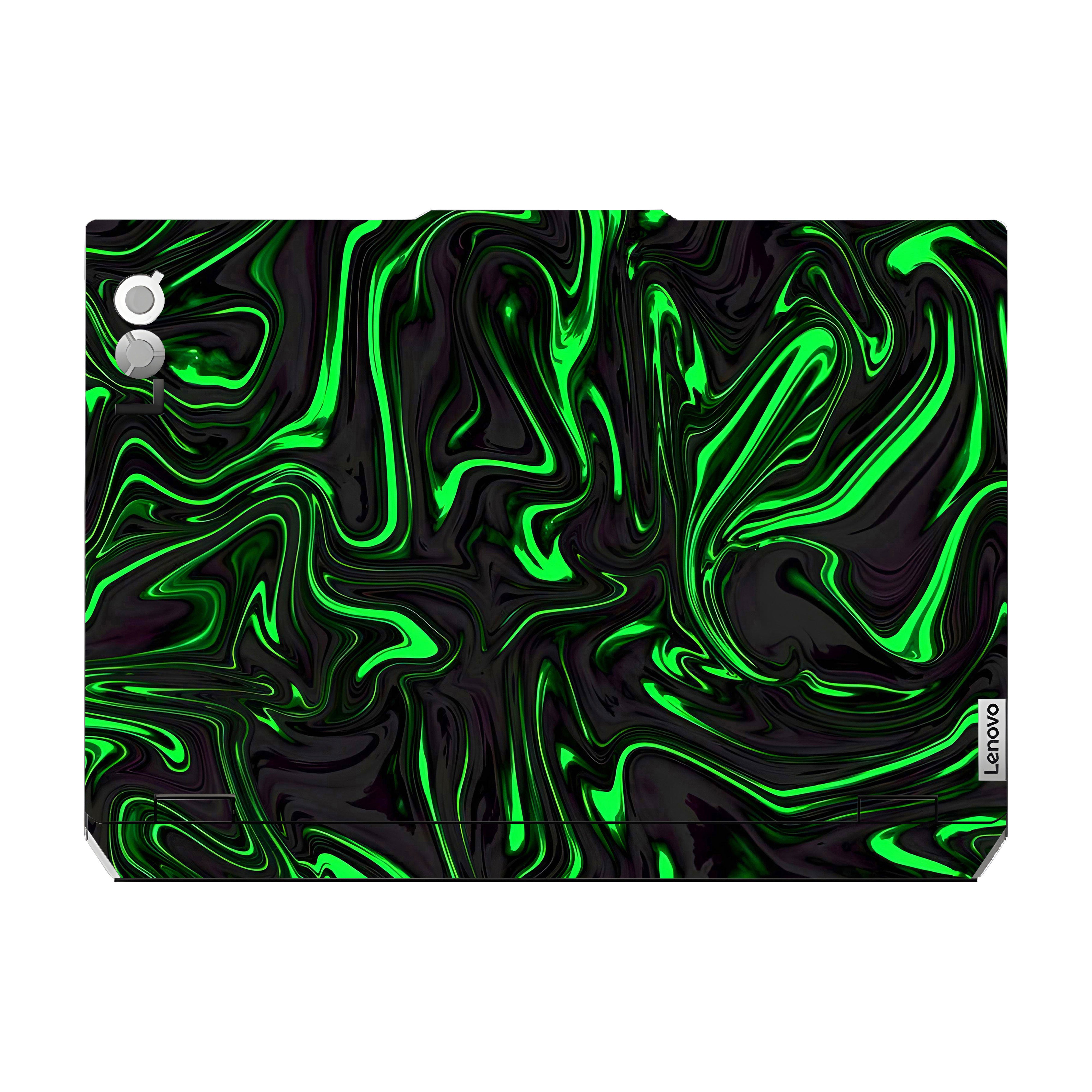 Neon Green Marble Lenovo LOQ 24 Laptop Skin