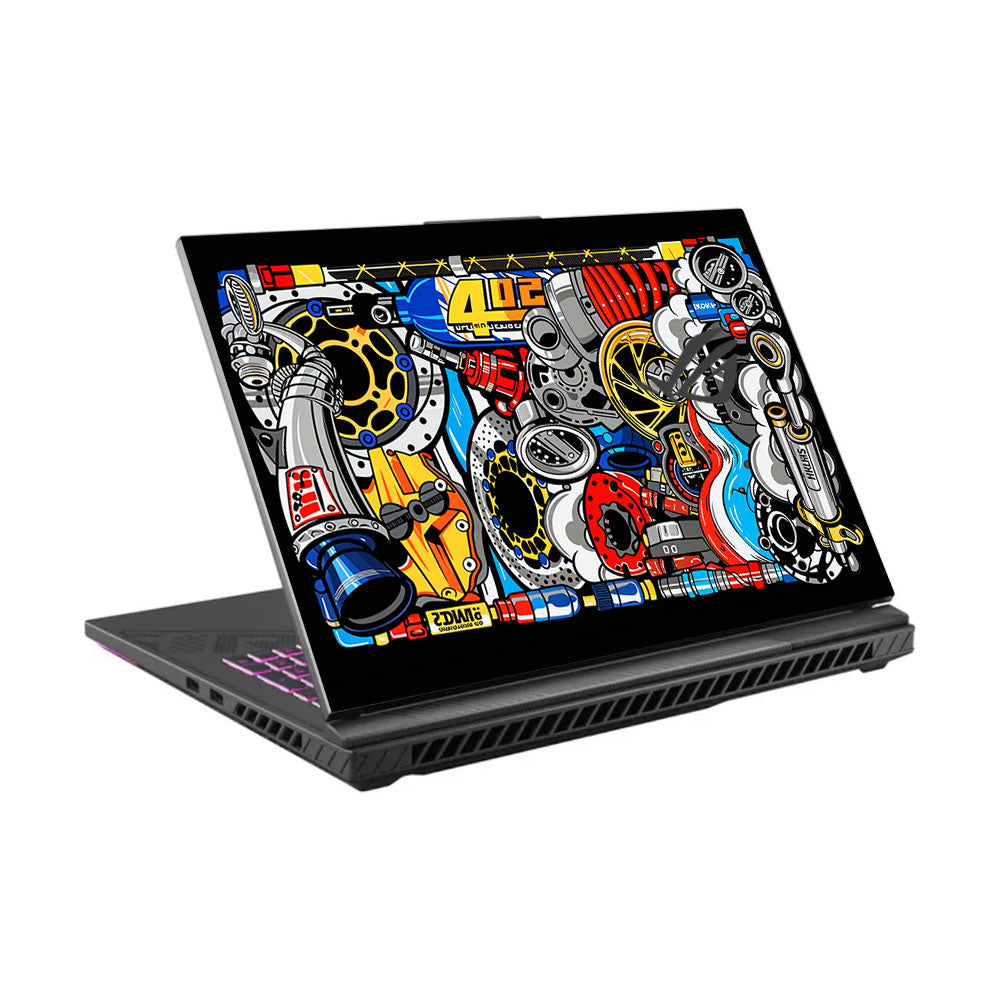 Mechanical Chaos Asus ROG Strix G16 G614J Laptop Skin