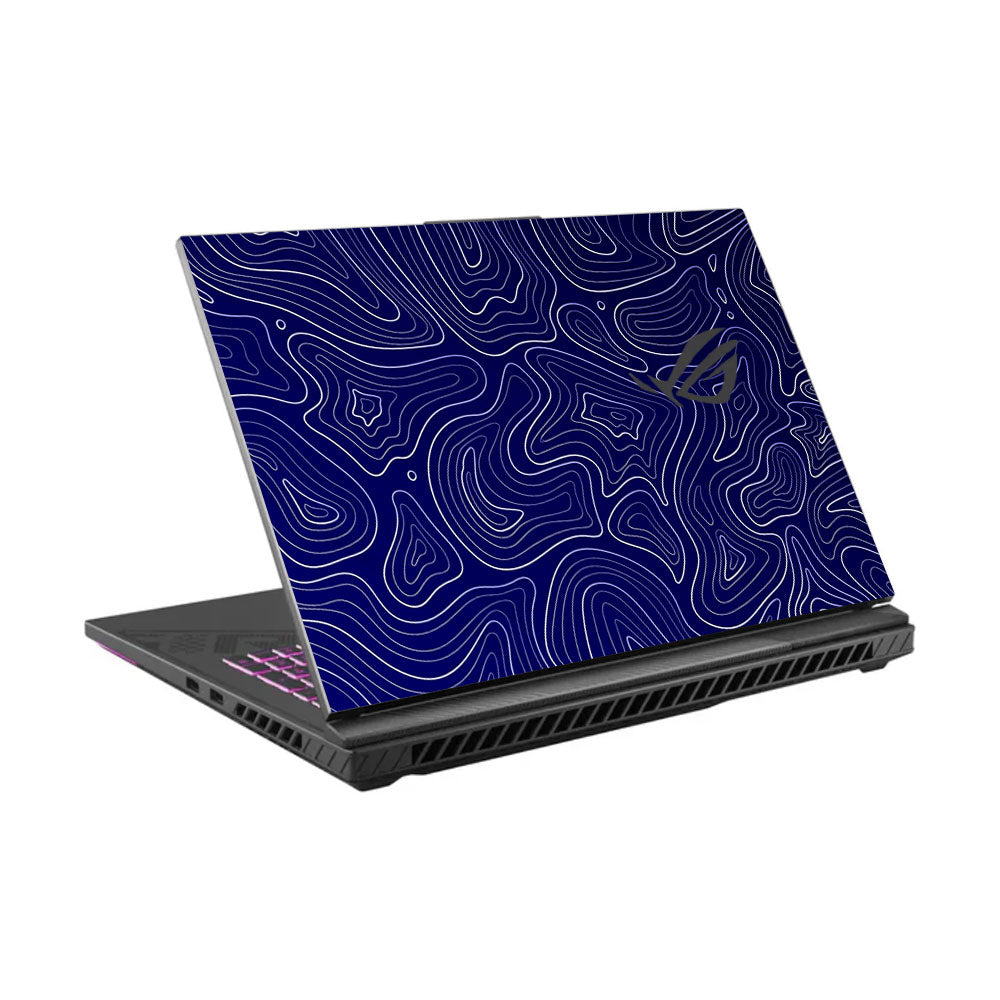 Deep Blue Contour Depths Asus ROG Strix G16 G614J Laptop Skin