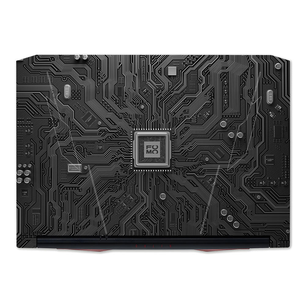 FOMO Circuit Dark Mode Acer Nitro 5 AN515 45, 55, 57 Laptop Skin