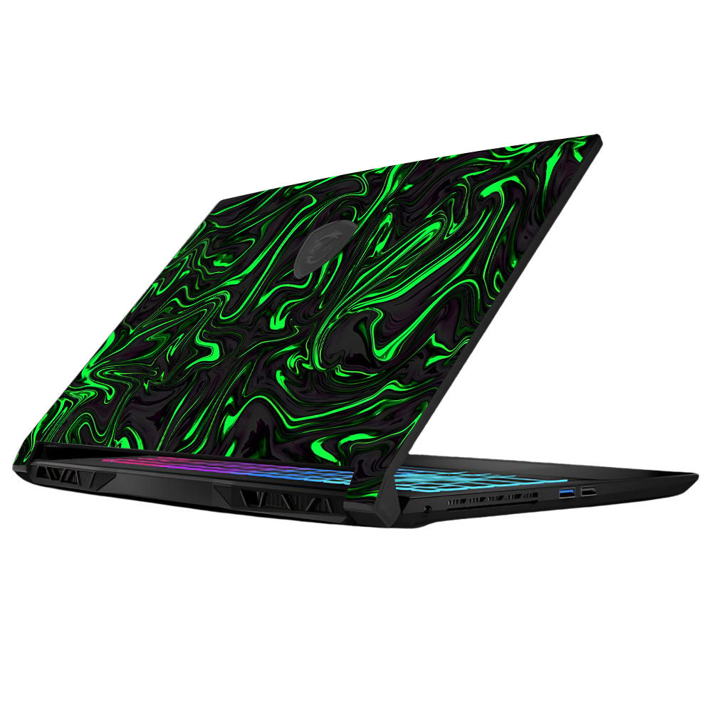 Neon Green Marble MSI Katana 15 B13V Laptop Skin