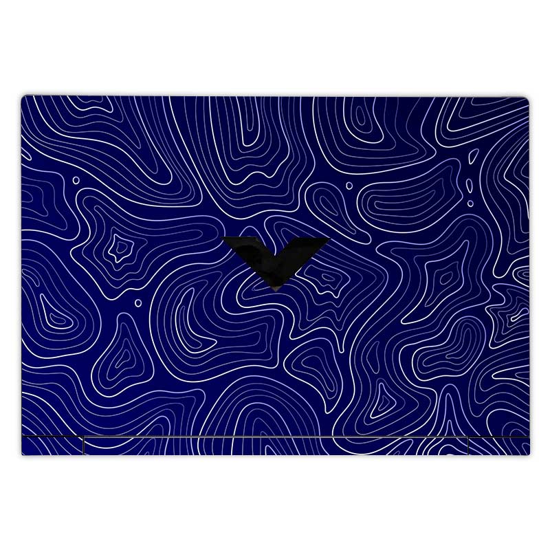 Deep Blue Contour Depths HP Victus Laptop Skin