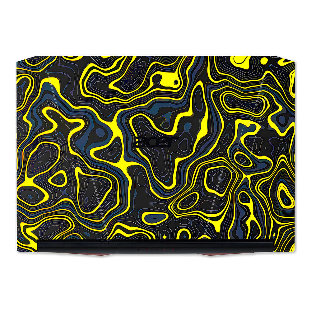 Neon Lava Contours Acer Nitro 5 AN515 45, 55, 57 Laptop Skin