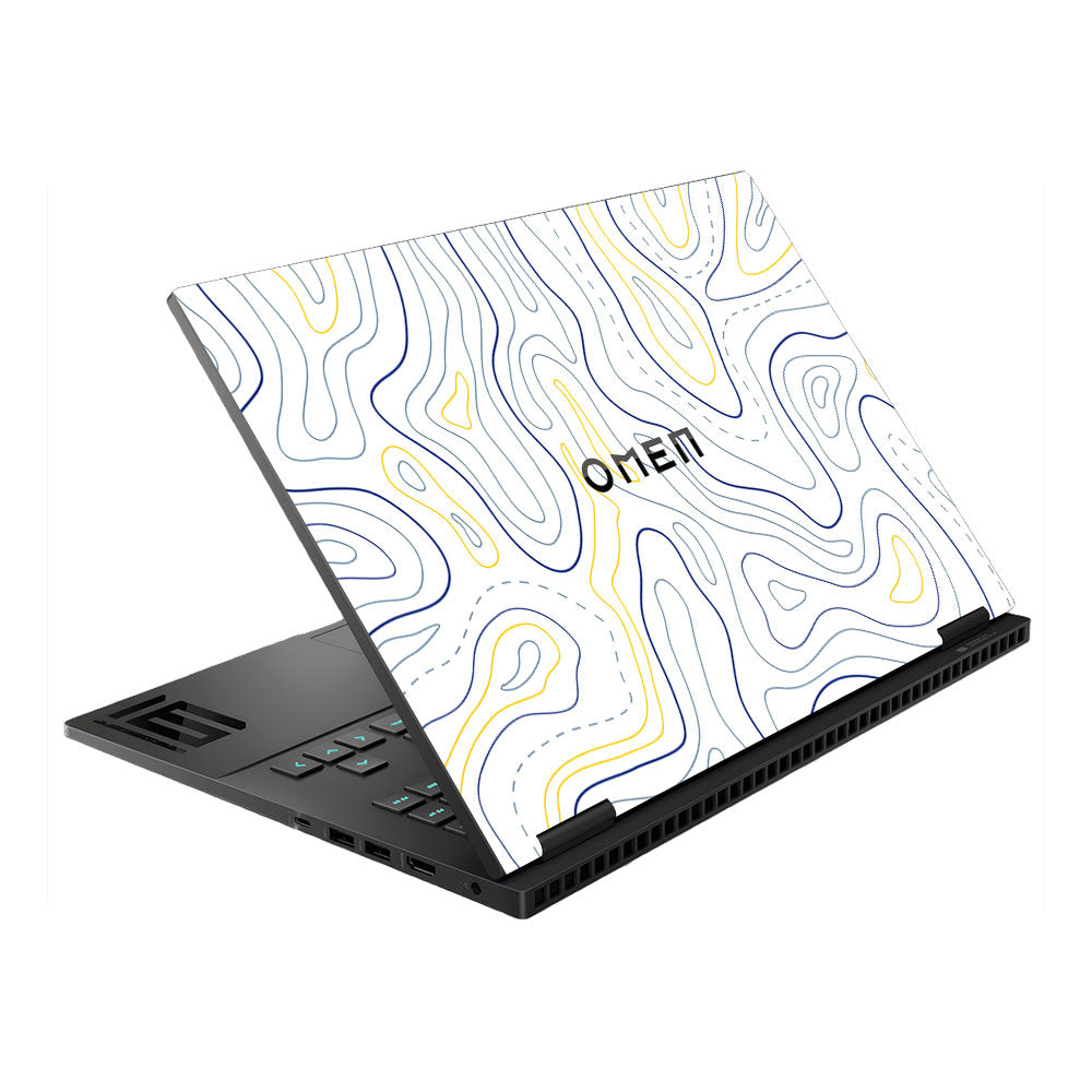 Minimalist Colorful Contours HP Omen Gaming 16 Laptop Skin