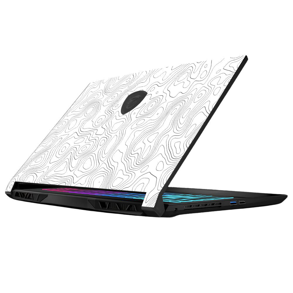 White Contour Design MSI Katana 15 B13V Laptop Skin