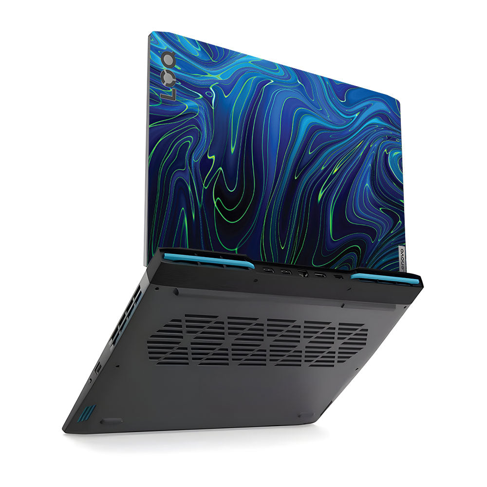 Cobalt Liquid Design Lenovo LOQ 2023 Laptop Skin