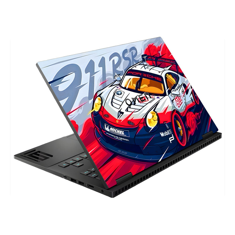 Porsche 911 RSR HP Omen Gaming 16 Laptop Skin