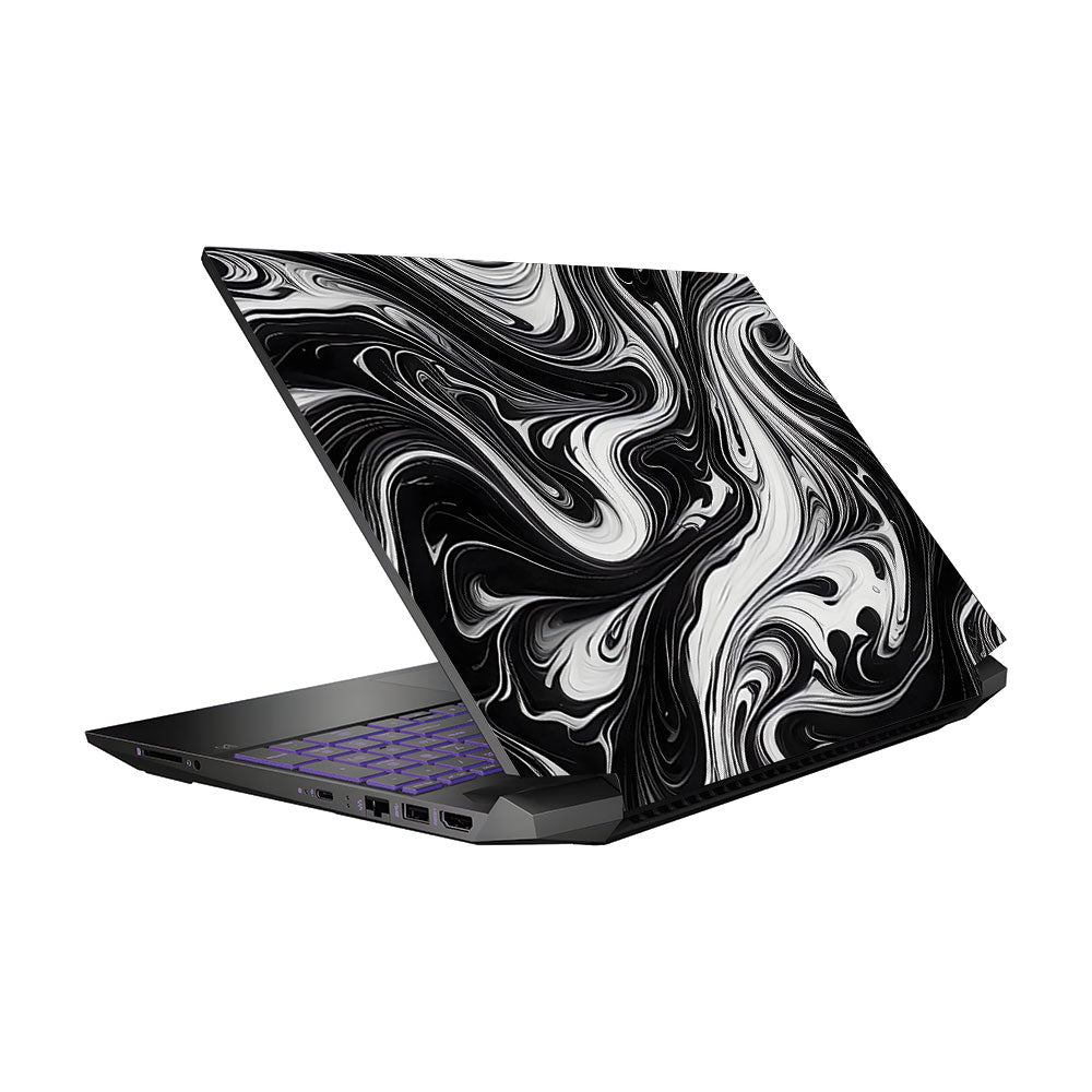 Black and White Marble Pavilion Gaming 15 EC Laptop Skin