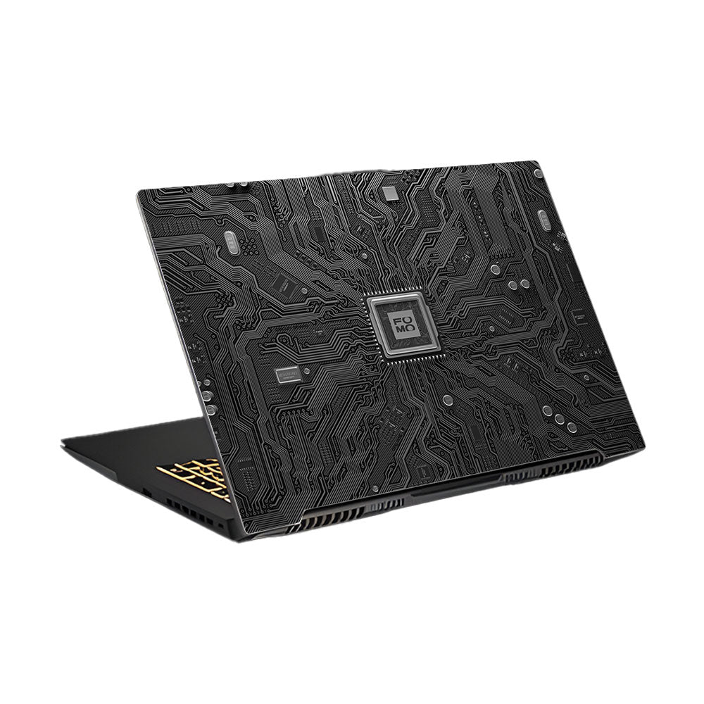 FOMO Circuit Dark Mode Asus TUF Gaming F17 FX707Z Laptop Skin