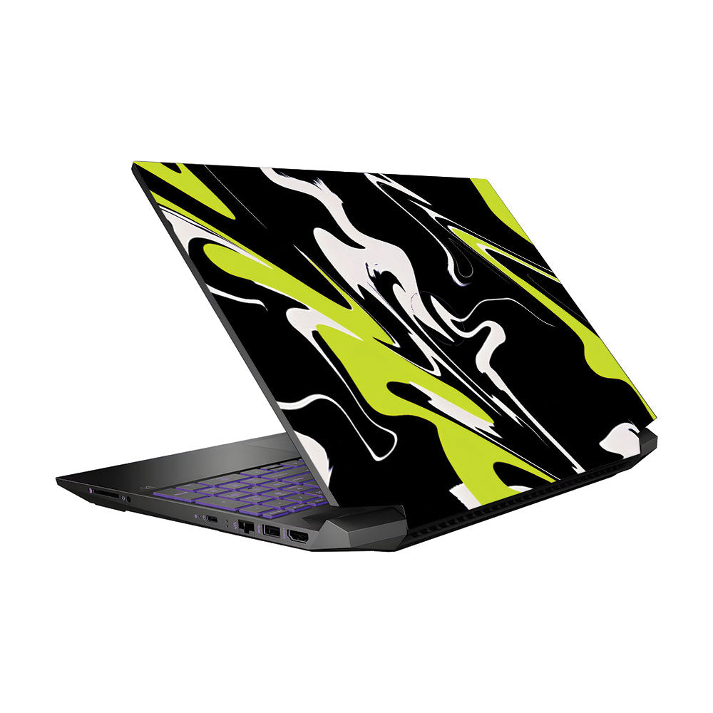 Neon Green and Black Patterns Pavilion Gaming 15 EC Laptop Skin