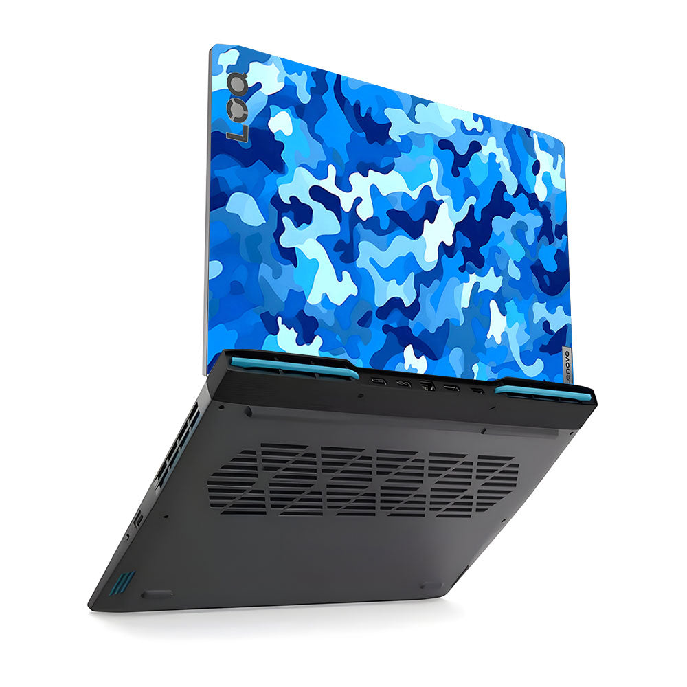 Arctic Blue Camo Pattern Lenovo LOQ 2023 Laptop Skin