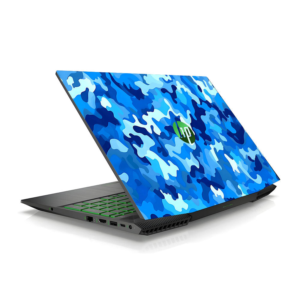 Arctic Blue Camo Pattern HP Pavilion Gaming 15 CX Series Laptop Skin