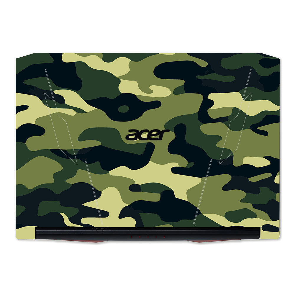 Forest Green Camo Nitro 5 AN515 45, 55, 57 Laptop Skin