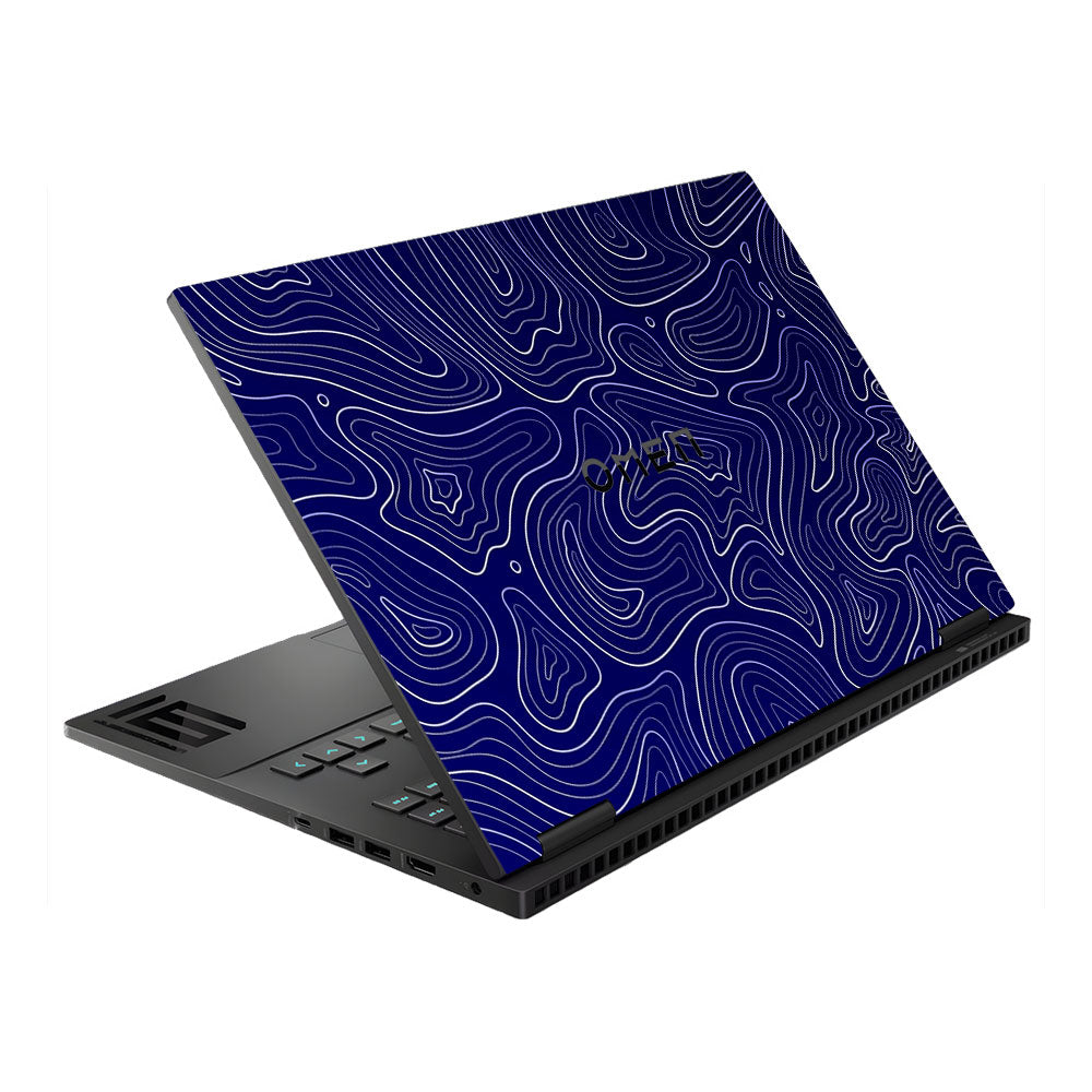 Deep Blue Contour Depths HP Omen Gaming 16 Laptop Skin