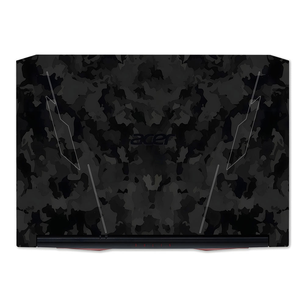 Black Camouflage Acer Nitro 5 AN515 45, 55, 57 Laptop Skin