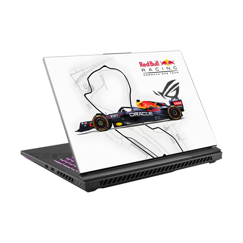 Red Bull Racing in Action Asus ROG Strix G16 G614J Laptop Skin