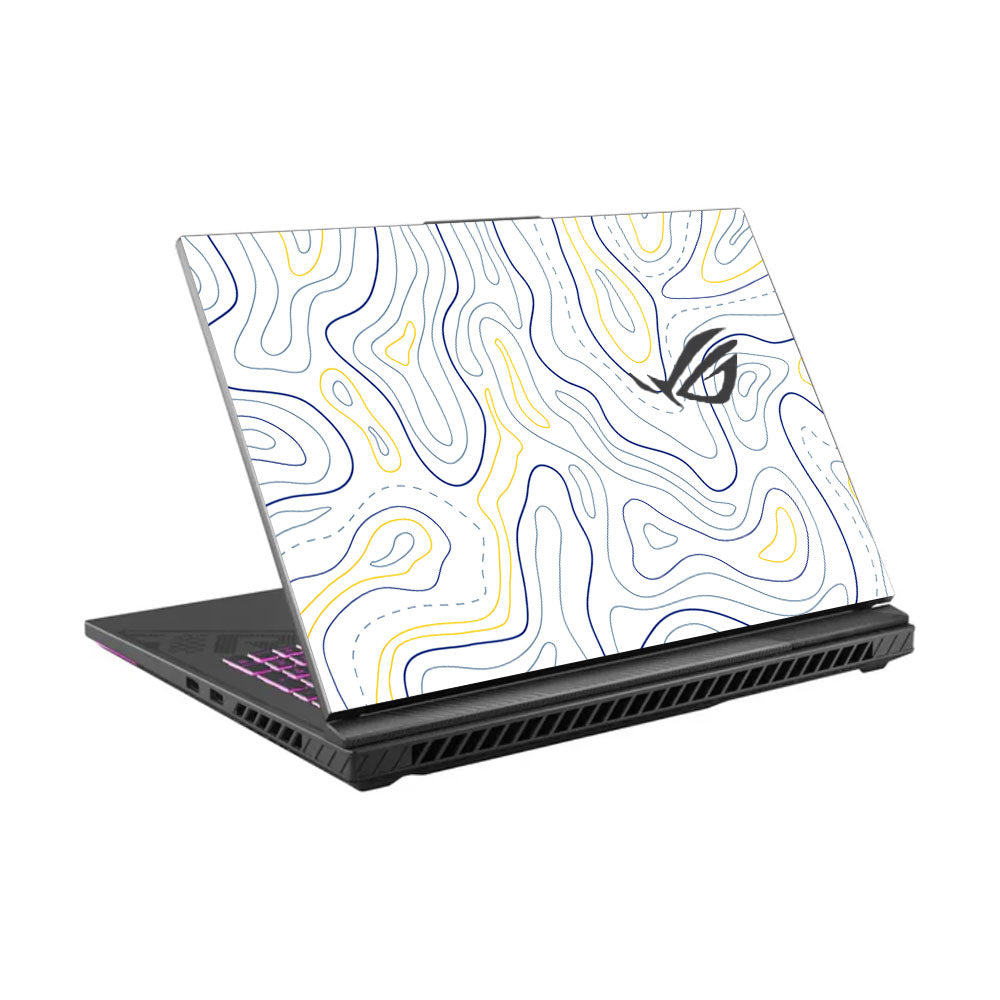 Minimalist Colorful Contours Asus ROG Strix G16 G614J Laptop Skin