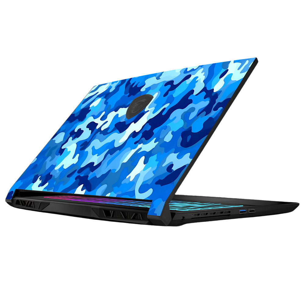 Arctic Blue Camo Pattern MSI Katana 15 B13V Laptop Skin