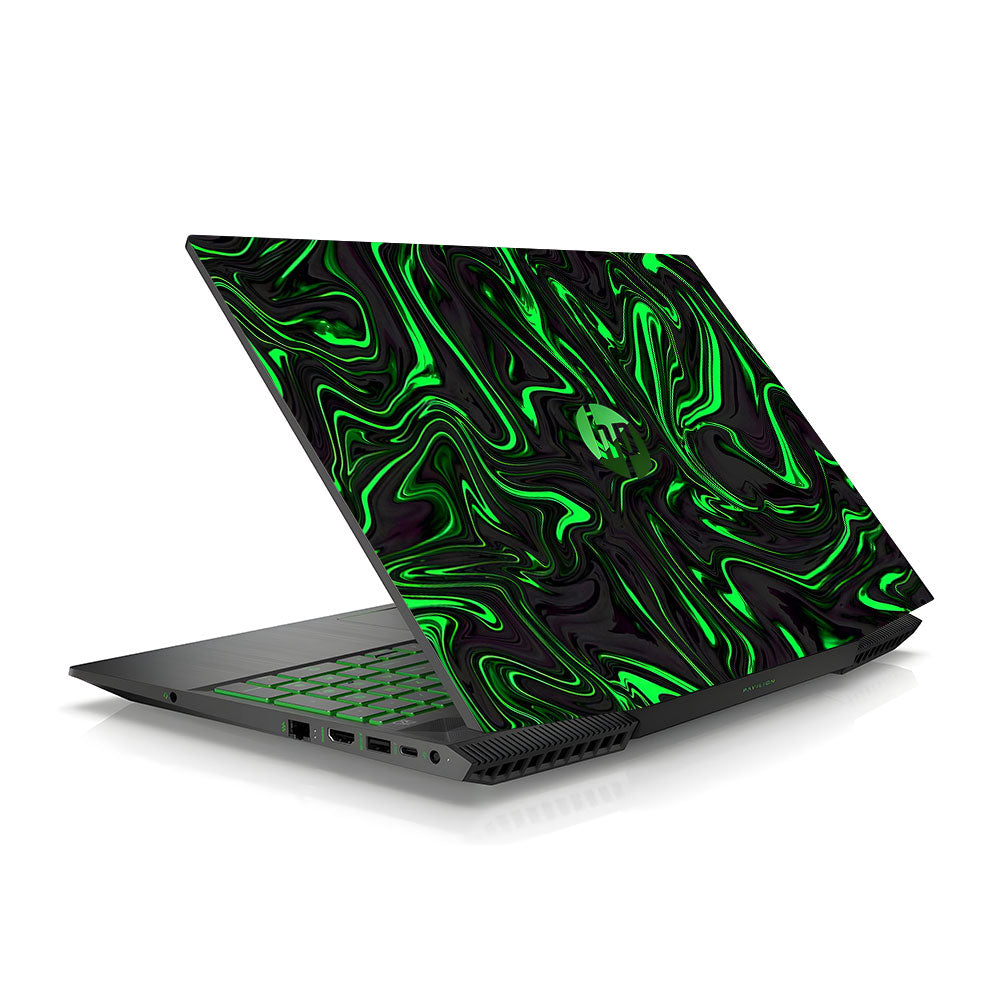 Neon Green Marble Pavilion Gaming 15 CX Laptop Skin