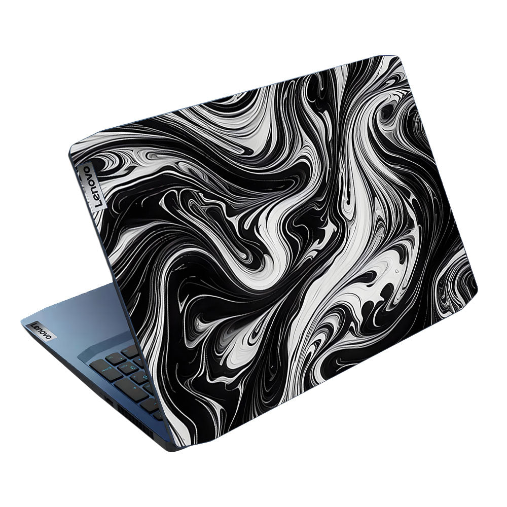 Black and White Marble Lenovo IdeaPad Gaming 3 15ARH05 and 15IMH05 Laptop Skin