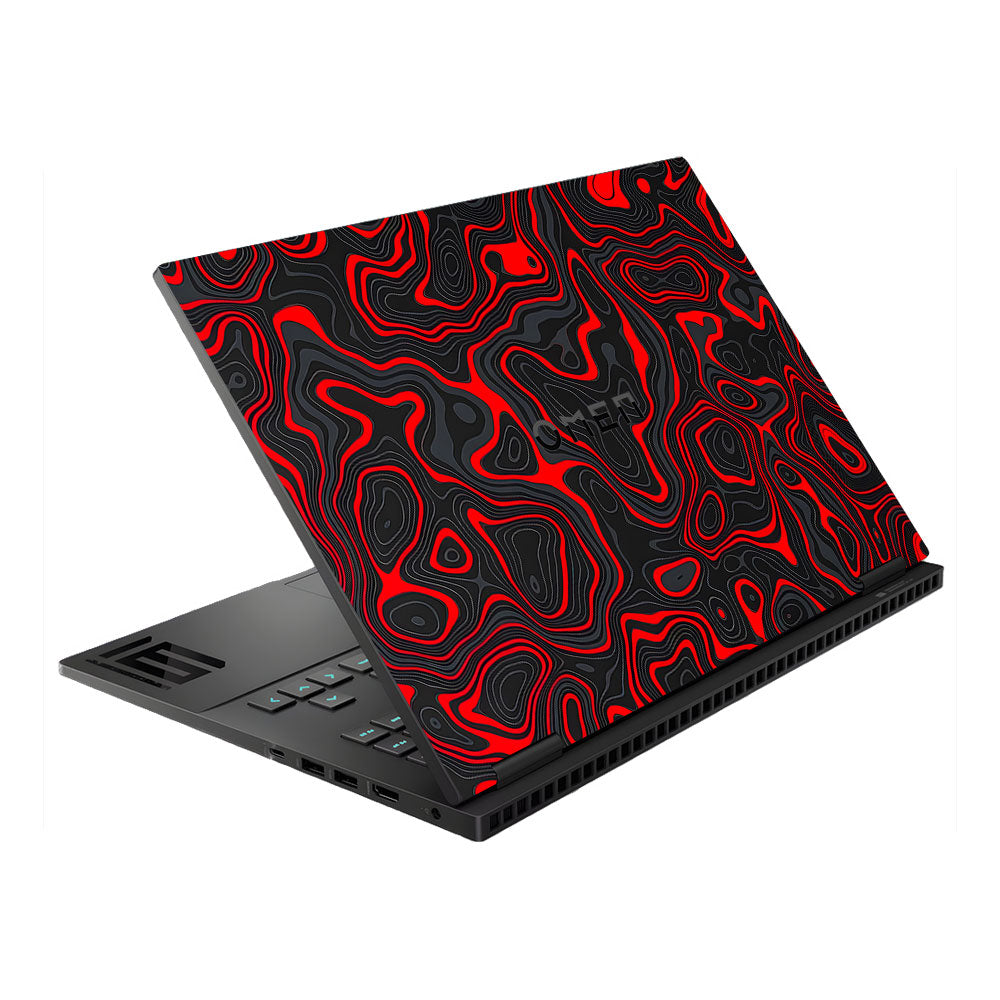 Crimson Waves HP Omen Gaming 16 Laptop Skin