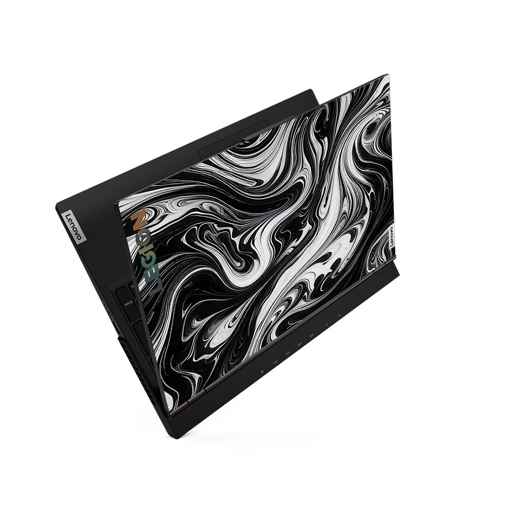 Black and White Marble Lenovo Legion 5 15ARH05 Laptop Skin