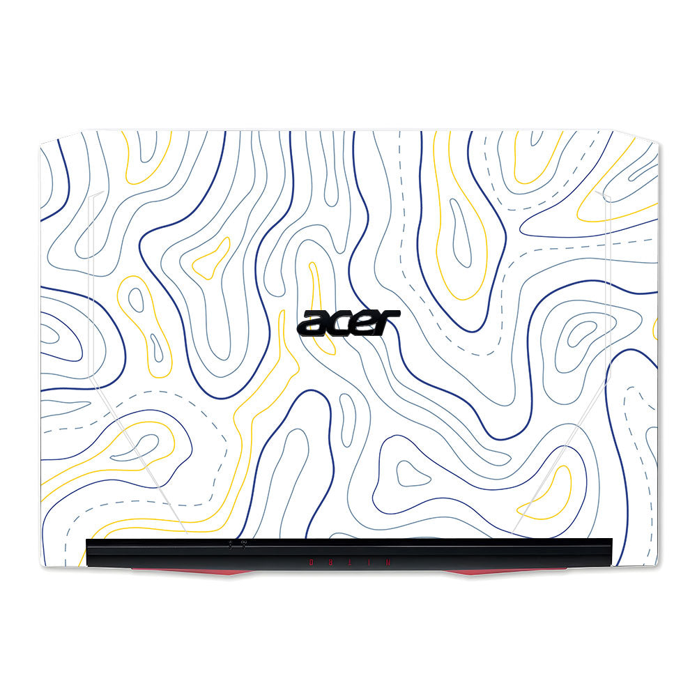 Minimalist Colorful Contours Acer Nitro 5 AN515 44, 56 Laptop Skin