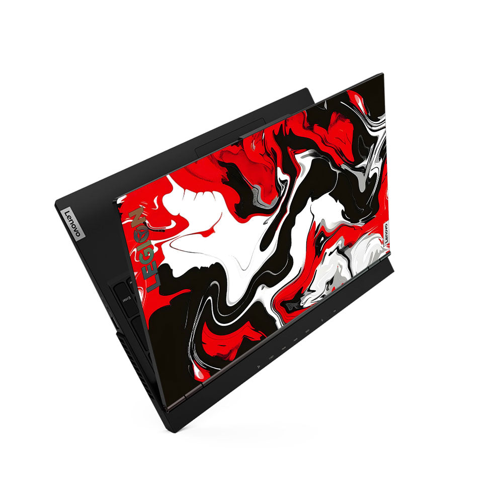 Red and White Marble Lenovo Legion 5 15ARH05 Laptop Skin