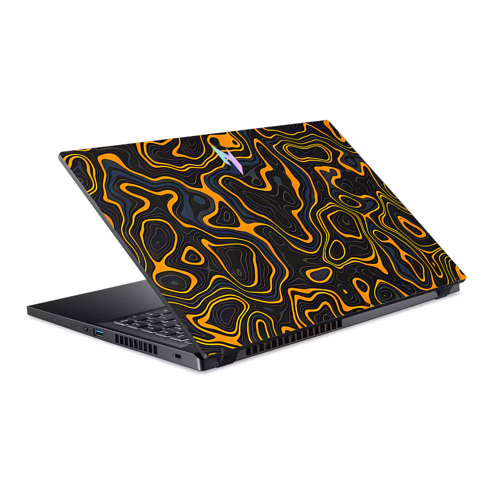 Amber Topographic Waves Acer Nitro V ANV15 51 55CA Laptop Skin