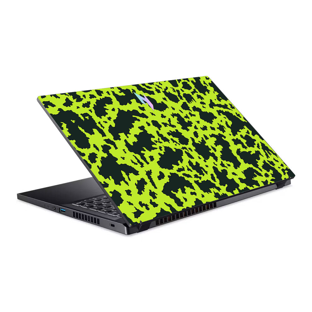 Neon Green Splatter Camo Acer Nitro V ANV15 51 55CA Laptop Skin